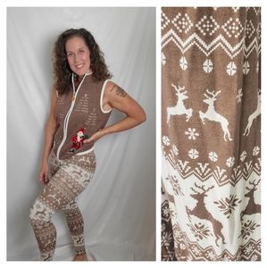 Forever 21 reindeer winter holiday Christmas leggings